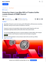 Over 60% of Pump.fun Users Lose Money