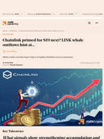 Chainlink primed for $19 next? LINK whale outflows hint at... - AMBCrypto