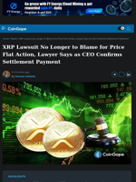 XRP Lawsuit No Longer to Blame for Price Flat Action, Lawyer Says as CEO Confirms Settlement Payment