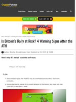 Is Bitcoin’s Rally at Risk? 4 Warning Signs After the ATH