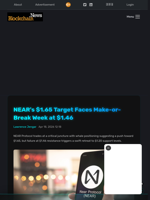 NEAR's $1.65 Target Faces Make-or-Break Week at $1.46 - Blockchain.News