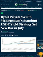 Bybit Private Wealth Management's Standout USDT Yield Strategy Set New Bar in July - Crypto Daily