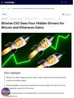 Bitwise CIO Sees Four Hidden Drivers for Bitcoin and Ethereum Gains