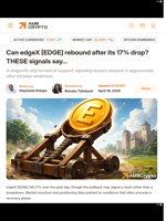 Can edgeX [EDGE] rebound after its 17% drop? THESE signals say… - AMBCrypto