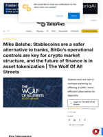 Mike Belshe: Stablecoins are a safer alternative to banks, BitGo's operational controls are key for crypto market structure, and the future of finance is in asset tokenization | The Wolf Of All Streets
