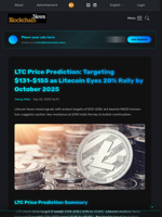 LTC Price Prediction: Targeting $131-$155 as Litecoin Eyes 20% Rally by October 2025 - Blockchain.News