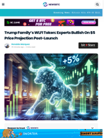 Trump Family's WLFI Token: Experts Bullish On $5 Price Projection Post-Launch