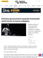 Chinese government expands humanoid retail stores to boost adoption