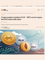 Crypto market reclaims $3.8T - RWA sector surges, but ONE token falls short - AMBCrypto