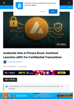 Avalanche Gets A Privacy Boost: AvaCloud Launches eERC For Confidential Transactions | Bitcoinist.com