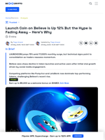 LAUNCHCOIN Surges 15% as Believe Platform Growth Slows