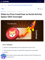 Shiba Inu Price Could Soar as Social Activity Spikes 126% Overnight