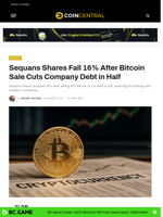 Sequans Shares Fall 16% After Bitcoin Sale Cuts Company Debt in Half - CoinCentral
