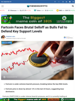 Fartcoin Faces Brutal Selloff as Bulls Fail to Defend Key Support Levels - TheNewsCrypto