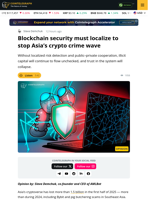 Blockchain Security Must Localize To Stop Asia’s Crypto Crime Wave