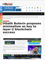 Vitalik Buterin proposes minimalism as key to layer-2 blockchain success - The Crypto News Wire