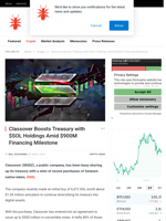 Classover Boosts Treasury with $SOL Holdings Amid $900M Financing Milestone - NullTX