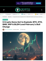 5 Crypto Gems Set to Explode: BTC, ETH, BNB, XRP & BLEM Lead February's Bull Charge - Crypto News Flash