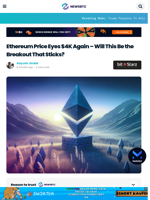 Ethereum Price Eyes $4K Again – Will This Be the Breakout That Sticks?