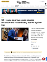 US House approves war powers resolution to halt military action against Iran