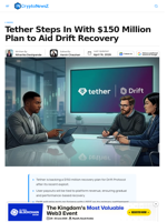 Tether Backs $150 Million Drift Recovery After $285M Exploit