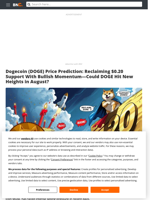 Dogecoin (DOGE) Price Prediction: Reclaiming $0.20 Support With Bullish Momentum—Could DOGE Hit New Heights in August? - Brave New Coin