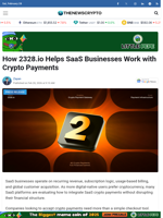 How 2328.io Helps SaaS Businesses Work with Crypto Payments
