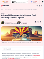 Arizona Bill Proposes State Reserve Fund Including XRP and DigiByte - 99Bitcoins