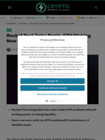 Rocket Pool Joins Ronin, ETH Staking Now More Flexible - Crypto News Flash