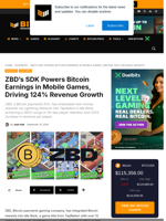 ZBD's SDK Powers Bitcoin Earnings In Mobile Games, Driving 124% Revenue Growth