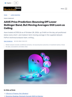 AAVE Price Prediction: Bouncing Off Lower Bollinger Band, But Moving Averages Still Loom as Ceiling - Blockchain.News