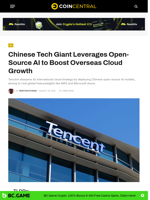 Chinese Tech Giant Leverages Open-Source AI to Boost Overseas Cloud Growth - CoinCentral
