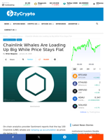 Chainlink Whales Are Loading Up Big While Price Stays Flat ⋆ ZyCrypto