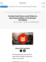 Onchain Data Shows Levels Shiba Inu Must Breach Before It Can Reclaim $0.000035