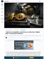 Gold is not acting like a safe haven, so what does “digital gold” even mean for Bitcoin?