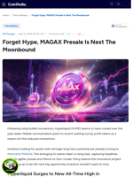 Forget Hype, MAGAX Presale Is Next The Moonbound