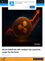Altcoin Selloff Hits XRP: Analysts Say Lawsuit No Longer the Key Factor | Bitcoinist.com
