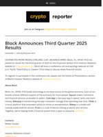 Block Announces Third Quarter 2025 Results
