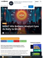 NIGHT Hits Bottom: Analyst Eyes 4x Rally to $0.20 | Live Bitcoin News