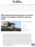 IRGC abducts injured protesters, removes bodies from Isfahan hospital in January 2026