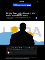 Hayden Davis sent millions in crypto weeks before LIBRA promo