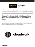 CloudWalk Expands Credit Capabilities with New License from Brazil’s Central Bank