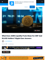 What Does AMM Liquidity Pools Mean For XRP And RLUSD Holders? Ripple Exec Answers | Bitcoinist.com
