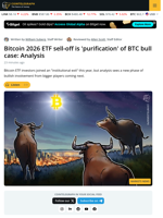 Bitcoin Investment Thesis Still Intact Despite ETF Exit, Analysis Says.