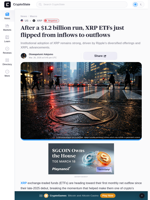 XRP ETFs face first monthly outflow despite strong institutional support