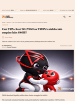 Can TRX clear $0.2960 as TRON's stablecoin empire hits $86B? - AMBCrypto