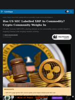 Has US SEC Labelled XRP As Commodity? Crypto Community Weighs In