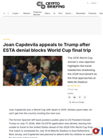 Joan Capdevila appeals to Trump after ESTA denial blocks World Cup final trip
