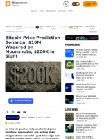 Bitcoin Price Prediction Bonanza: $10M Wagered on Moonshots, $200K in Sight – Crypto News Bitcoin News