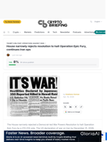 House narrowly rejects resolution to halt Operation Epic Fury, continues Iran ops